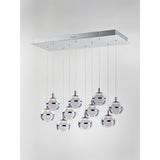 Swank LED Pendant by ET2 - 10-Light, Polished Chrome