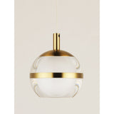 Swank LED Pendant by ET2 - 5-Light, Natural Aged Brass
