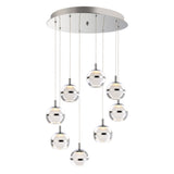 Swank LED Pendant by ET2 - 8-Light, Polished Chrome