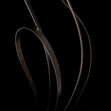 Sway Floor Lamp detail in Dark Smoke, by Hubbardton Forge