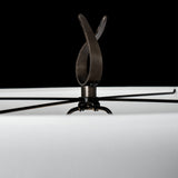 Sway Floor Lamp detail in Dark Smoke, by Hubbardton Forge
