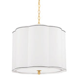 Sweeny Pendant - 20 Inch, 4-Light - Aged Brass by Hudson Valley