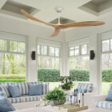 Swell 80” Smart Fan Matte White By Hinkley - Lifestyle View