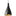 Swell Single Pendant Narrow Black Brass By Pablo