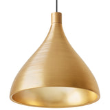 Swell XL Single Pendant Medium Brass Brass By Pablo