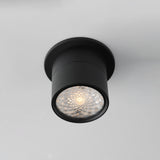 Swinger Adjustable Flush Mount Medium Black By Maxim Lighitng Down View