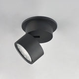 Swinger Adjustable Flush Mount Medium Black By Maxim Lighitng Side View