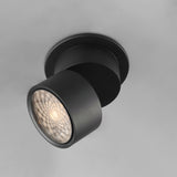 Swinger Adjustable Flush Mount Medium Black By Maxim Lighitng With Light