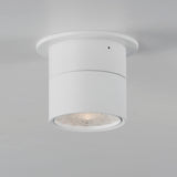 Swinger Adjustable Flush Mount Medium White By Maxim Lighitng Side View