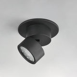 Swinger Adjustable Flush Mount Small Black By Maxim Lighitng Side View