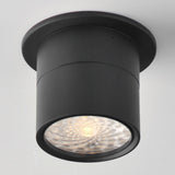 Swinger Mini Adjustable Flush Mount Medium Black By Maxim Lighting - Front View2