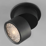 Swinger Mini Adjustable Flush Mount Medium Black By Maxim Lighting - Side View1