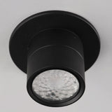 Swinger Mini Adjustable Flush Mount Small Black By Maxim Lighting - Front View