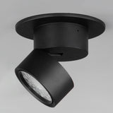 Swinger Mini Adjustable Flush Mount Small Black By Maxim Lighting - Side View2