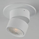 Swinger Mini Adjustable Flush Mount Small White By Maxim Lighting - Side View1