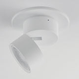 Swinger Mini Adjustable Flush Mount Small White By Maxim Lighting - Side View2