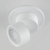 Swinger Mini Adjustable Flush Mount Small White By Maxim Lighting - Side View