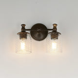 Swirl Wall Sconce Vanity Light Antique Bronze by Maxim Lighting