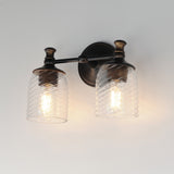 Swirl Wall Sconce Vanity Light Antique Bronze by Maxim Lighting