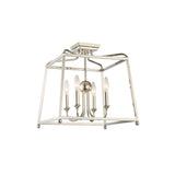 Sylvan Semi Flush Mount 16'' Polished Nickel Silver