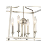 Sylvan Semi Flush Mount 16'' Polished Nickel Silver