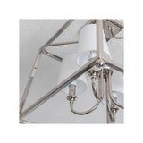 Sylvan Semi Flush Mount 16'' Polished Nickel White