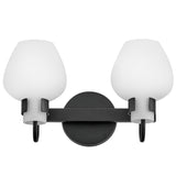 Sylvie Vanity Light 2 Lights Blacjk By Hinkley - Front View