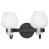 Sylvie Vanity Light 2 Lights Blacjk By Hinkley