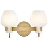 Sylvie Vanity Light 2 Lights Heritage Brass By Hinkley - With Light