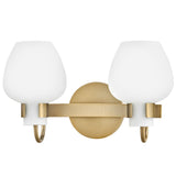Sylvie Vanity Light 2 Lights Heritage Brass By Hinkley
