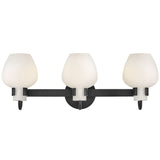 Sylvie Vanity Light 3 Lights Black By Hinkley - With Light