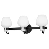 Sylvie Vanity Light 3 Lights Black By Hinkley
