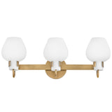 Sylvie Vanity Light 3 Lights Heritage Brass By Hinkley - Front View