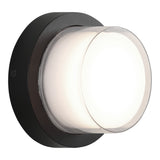 Syvana Round Wall Sconce Matte Black