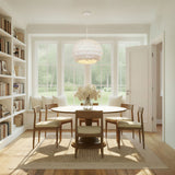 Talia 20.5'' Matte White Chandelier by Crystorama