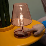 Transloetje Table Lamp - Brown, touch-activated base