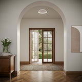 TRFM22 CC 22 Pyra Flush Mount White By DALS Lifestyle View