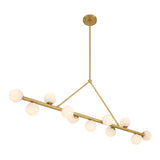 Terrell 46.5'' LED Luxe Gold Linear Chandelier by Crystorama