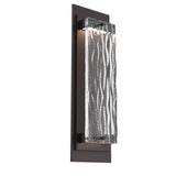 Sasha Outdoor Wall Light By Hammerton, Size: Single, Color: Tidal Glass, Finish: Statuary Bronze
