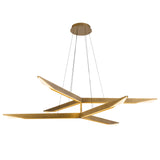 Tachi Chandelier Vintage Brass Medium By Kuzco