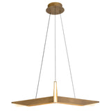 Tachi Chandelier Vintage Brass Small By Kuzco Side View