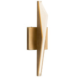 Tachi Wall Sconce Small Vintage Brass By Kuzco