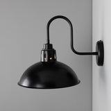 Talise Swan Neck Wall Light - Matt Black