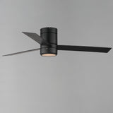 Tanker 52 Hugger Fan Black With Light By Maxim Lighting