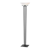 Taper Floor Lamp in Black, Opal Glass by Hubbardton Forge