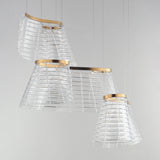 Tartan 3-Light LED Pendant by ET2 - Brushed Champagne