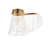 Tartan LED Flush Mount by ET2 - Brushed Champagne
