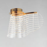 Tartan LED Flush Mount by ET2 - Brushed Champagne