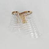 Tartan LED Wall Sconce by ET2 - Brushed Champagne