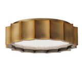 Tarte Flush Mount Aged Brass Small By Schonbek